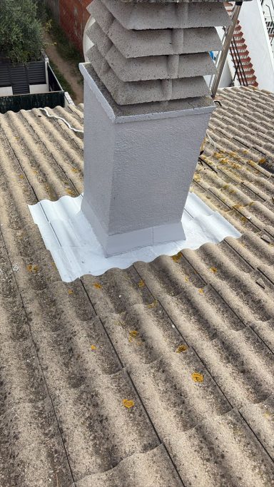 sellado de chimenea