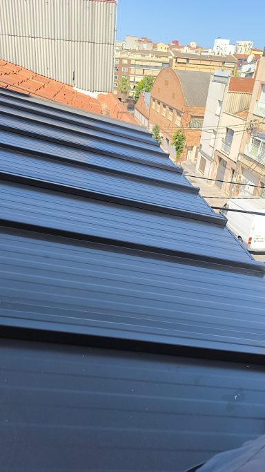 panel 3 grecas gris antracita 7016 30mm