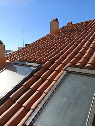 limpieza de tejado, teja mixta