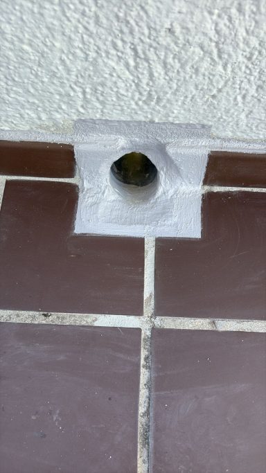 Salida de bajante ampliada